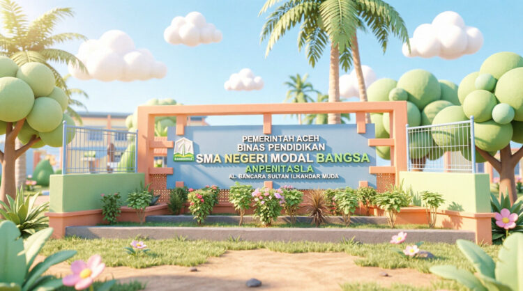 Ilustrasi SMA Negari Modal Bangsa Banda Aceh. FOTO/AI for HAI. Ⓒ Hak cipta foto di atas dikembalikan sesungguhnya kepada pemilik foto