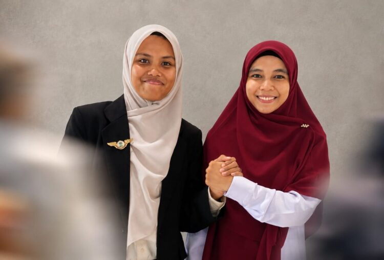 Aulia Rahmi dan Ariska membidangi advokasi dan isu-isu perempuan di KAMMI Komisariat USK. FOTO/Dok. KAMMI. Ⓒ Hak cipta foto di atas dikembalikan sesungguhnya kepada pemilik foto