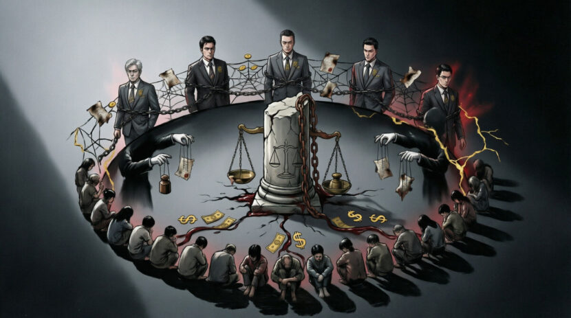 Ilustrasi Korupsi Elite. FOTO/AI Photo for HAI. Ⓒ Hak cipta foto di atas dikembalikan sesungguhnya kepada pemilik foto