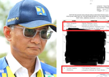 Perhatian publik tertuju pada masuknya nama istri dan anak Menteri PU Dody Hanggodo Lasmono dalam rombongan resmi yang dijadwalkan menghadiri agenda Perserikatan Bangsa-Bangsa (PBB). FOTO/Kolase.