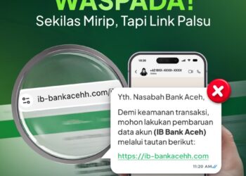 Waspada, Sekilas Mirip tapi Link Palsu. GAMBAR/Dok. BAS untuk HAI. Ⓒ Hak cipta foto di atas dikembalikan sesungguhnya kepada pemilik foto