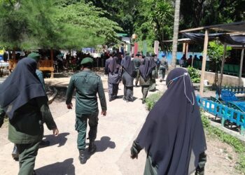 Satpol PP-WH Aceh Besar Perkuat Pengawasan Syariat Islam di Objek Wisata Mata Ie