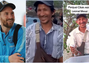 Viral Pedagang Cilok Mirip Lionel Messi Bikin Heboh Warganet
