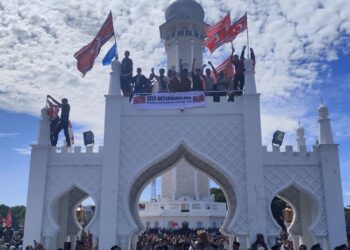 Peringatan Hari Damai Aceh di Masjid Raya Baiturrahman Berakhir Ricuh