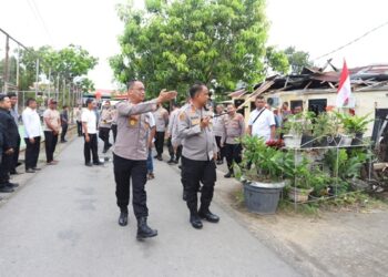 Kapolda Aceh Tinjau Rumah Dinas Aspol Lamteumen yang Rusak Diterjang Angin Kencang