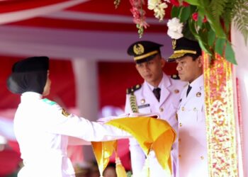 Pimpin Upacara HUT ke-81 RI, Wagub Aceh Serukan Jaga Perdamaian dan Wujudkan Aceh Sejahtera