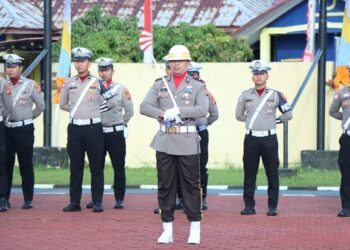 Polres Aceh Jaya Gelar Upacara Hari Juang Polri, Ipda Zandi Erika Jadi Danup