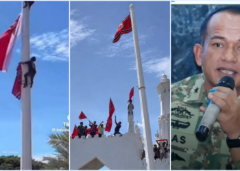 Hari Damai Aceh Berujung Ricuh! Bendera Merah Putih Diturunkan, TNI Buka Suara