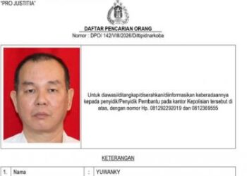 Jadi Buronan, Yuwanky Bos Narkoba di Kelab Malam Planet Batam Diduga Kabur ke Singapura