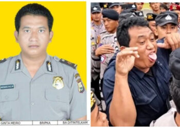 Lidah Dijulurkan: Bripka Masagus Ginta Meiro Picu Kecaman Publik