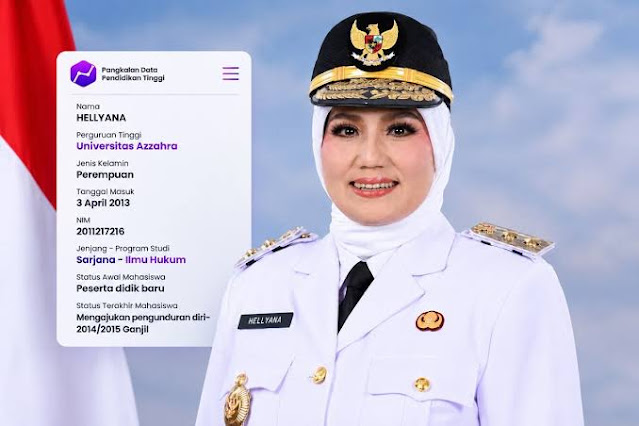 Wagub Babel Hellyana Diberhentikan Prabowo Buntut Kasus Ijazah Palsu