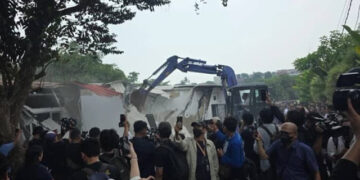 Ekskavator Mulai Ratakan Klaster Mewah Lapas Cibinong