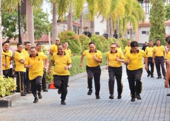 Kapolda Aceh Inisiasi Lomba Lari Antar-Satker, Olahraga Jumat Makin Semarak