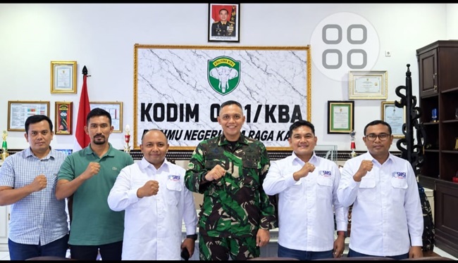 SMSI Aceh Besar Audiensi dengan Dandim 0101/KBA, Siap Perkuat Sinergi dan Sebarluaskan Informasi Positif