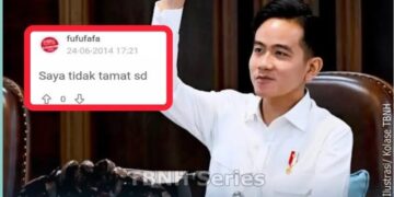 Akun fufufafa diduga milik gibran menyebutkan bahwa dirinya tidak tamat sd. FOTO/Net.