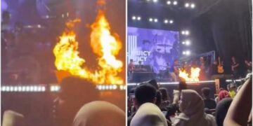 Viral Panggung Juicy Luicy Kebakaran saat Tampil di Bukittinggi, Panik Banget!