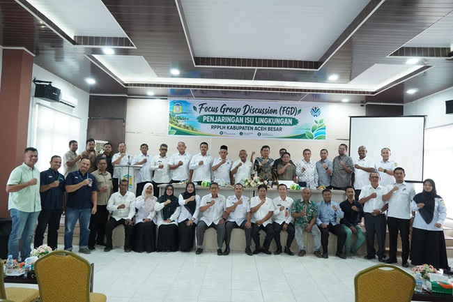 DLH Aceh Besar Gelar FGD Penjaringan Isu Lingkungan untuk Penyusunan RPPLH