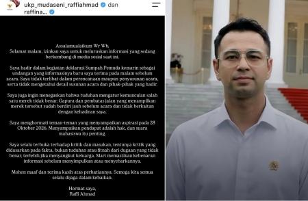 Utusan Khusus Presiden Bidang Pembinaan Generasi Muda dan Pekerja Seni sekaligus selebritas Tanah Air, Raffi Ahmad. FOTO/Net.