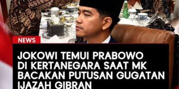 Jokowi Langsung Temui Prabowo Saat MK Tolak Gugatan Gibran