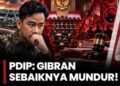 PDIP Buka Suara Soal Ijazah Gibran: Mengundurkan Diri Langkah Lebih Terhormat