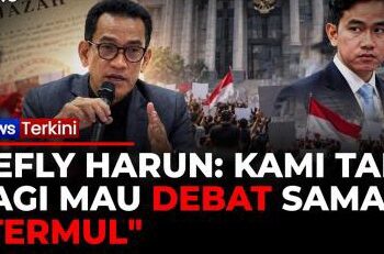 Sebut Tak Substantif, Refly Harun Enggan Buang Energi Debat dengan "Termul" Soal Ijazah Gibran