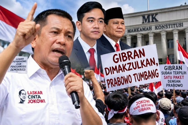 Laskar Cinta Jokowi: Jika Gibran Dimakzulkan, Prabowo Juga Harus