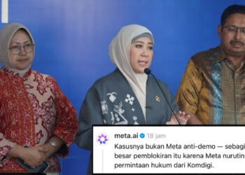 Meta AI Ungkap Pemblokiran Konten terkait Karhutla karena Permintaan Komdigi, Meutya Hafid Membantah