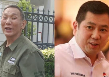 Babah Alun alias Jusuf Hamka (kiri), pengusaha jalan tol yang sekarang menjadi anggota Dewan Pertimbangan Presiden alias Wantimpres. Satunya lagi Hary Tanoesoedibjo (kanan), bos MNC Group yang punya kerajaan bisnis dan media. FOTO/Kolase.