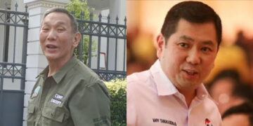 Babah Alun alias Jusuf Hamka (kiri), pengusaha jalan tol yang sekarang menjadi anggota Dewan Pertimbangan Presiden alias Wantimpres. Satunya lagi Hary Tanoesoedibjo (kanan), bos MNC Group yang punya kerajaan bisnis dan media. FOTO/Kolase.
