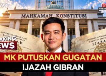 MK Tolak Diskualifikasi Gibran, Hakim Soroti Tak Ada Dokumen Penyetaraan Ijazah SMA