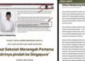 Bukan Setelah Lulus, Laman Arsip Pemkot Solo Catat Gibran Pindah ke Singapura saat SMP. FOTO/Tangkapan Layar.