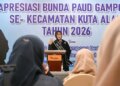 Wali Kota Banda Aceh Buka Lomba Apresiasi Bunda PAUD Gampong se-Kecamatan Kuta Alam