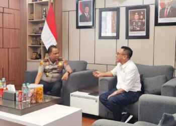 Anggota Komisi III DPR RI Fraksi Partai Demokrat, H. Teuku Ibrahim menemui Kapolda Aceh Irjen Pol. Ruddi Setiawan di Selasa (20/10/2026). FOTO/Net.