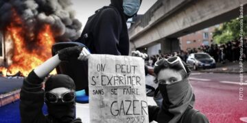 Demonstrasi besar-besaran di Prancis. FOTO/AP Photo.