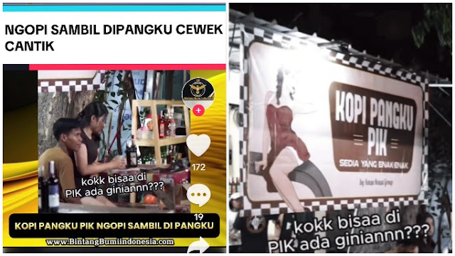 Warung Kopi Pangku Muncul di PIK, Makan Mi Instan Saja Sampai Dipangku Cewek