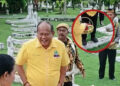 Viral! Terekam Injak Tembok Pusara Makam Pahlawan, Pejabat Golkar Sumut Disindir Netizen soal Etika