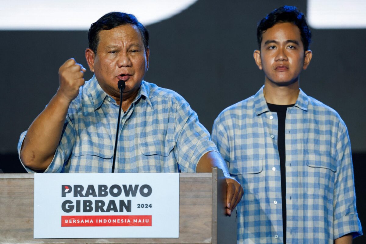 Prabowo Subianto dan Gibran Rakabuming Raka saat berkampanye di Pemilu 2024. FOTO/Net.