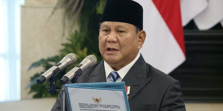 Presiden Prabowo Subianto. FOTO/Biro Pers.