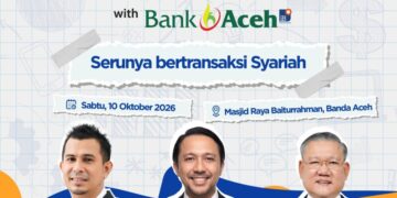 Jaringan PRIMA bersama Bank Aceh Syariah bakal menghadirkan PRIMATalk Show sebagai salah satu rangkaian acara bergengsi dalam gelaran Syariah Financial Fair (SYAFIF) 2026. FLYER/BAS untuk HAI.