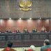 Proses persidang di Mahkamah konstitusi terkait PHPU. FOTO/MK.