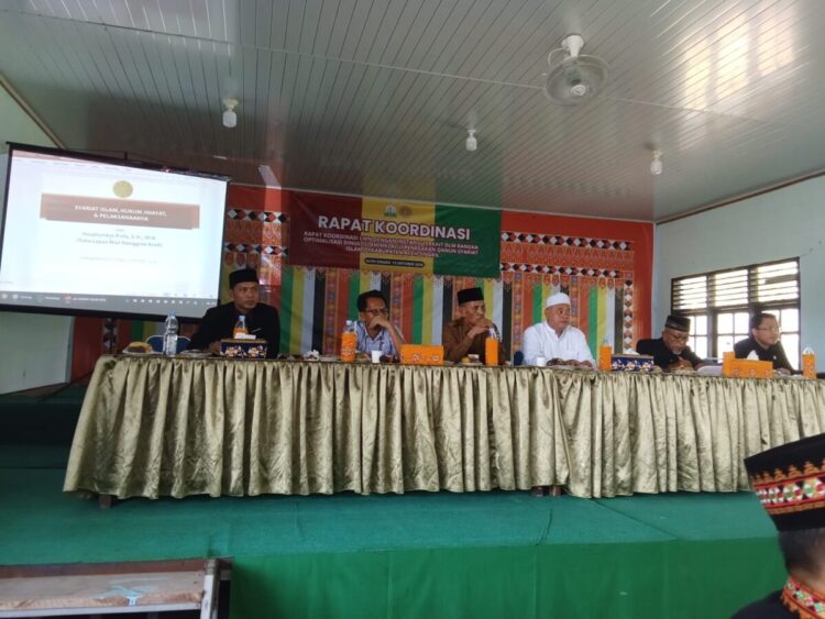rapat koordinasi lembaga wali nanggroe bersama instansi terkait dalam rangka optimalisasi dinul islam melalui penegakan qanun syariat islam