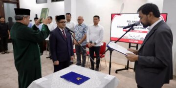 Gubernur Mualem Lantik Taufik sebagai Pj Sekda Aceh, Masa Tugas Maksimal Tiga Bulan