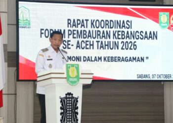 Wakil Wali Kota Sabang Suradji Junus menekankan pentingnya memperkuat komunikasi dan koordinasi antardaerah dalam menjaga persatuan di tengah keberagaman masyarakat Aceh. FOTO/Dok. Pemkot Sabang.