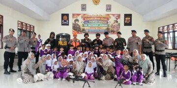TK RA Miftahul Jannah Kenalkan Dunia Brimob Lewat Outing Class di Mako Batalyon B Pelopor