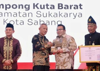 Kuta Barat Sabang Raih Penghargaan Desa Antikorupsi, Zulkifli Tekankan Integritas Pemerintahan Gampong