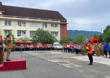 Pj Sekda Aceh Pimpin Apel Kesiapsiagaan Bencana, Antisipasi Puncak Musim Hujan