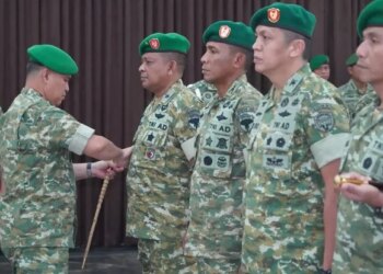 Pangdam IM Pimpin Sertijab Sejumlah Pejabat dan Alih Kodal Yonif TP 114/SM