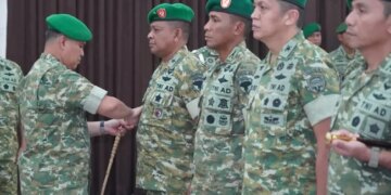 Pangdam IM Pimpin Sertijab Sejumlah Pejabat dan Alih Kodal Yonif TP 114/SM