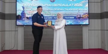 Ketua TP-PKK Kota Sabang, Nuri Farisal, menyambut baik pelaksanaan Ekspedisi Rupiah Berdaulat (ERB) 2026 di Kota Sabang yang digelar Bank Indonesia (BI) bersama TNI Angkatan Laut. FOTO/Net.
