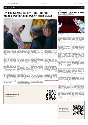 Halaman 2 Harian Aceh Indonesia edisi Kamis, 1 Oktober 2026